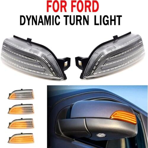 Car Dynamic LED Turn Signal Rearview Mirror Lights Blinker for Ford Everest 2015-2019 Ranger T6 Raptor Wildtrak