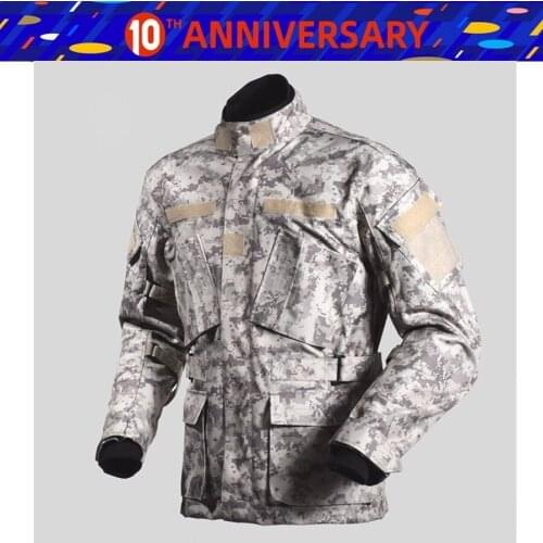 Free shipping 1pcs Men Winter Waterproof Warm Off-road Racing Camouflage Touring Hunting jacket Motorcycle Jacket With 5pcs pads