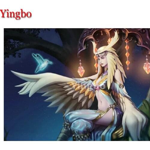 DIY Diamond Painting Eagle Angel Woman 5D Diamond Embroidery Rhinestones Pictures Full Diamond Mosaic Decoration gift