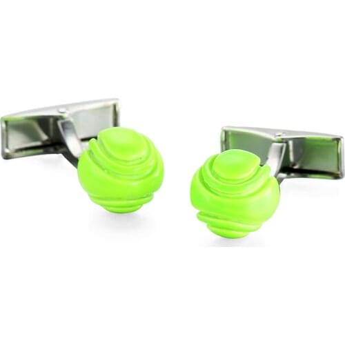 DY new high quality fashion men French shirt Cufflinks Mens minimalist style shirt green round ball Cufflinks