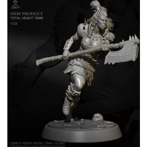 H75mm 1/24 Resin model kits figure DIY toy self-assembled TD-2601