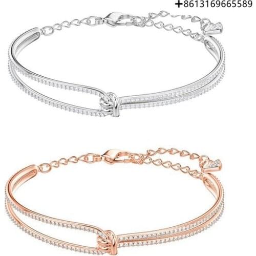 HERO Original Copy High Quality 1:1 SWA Multi-Color Gold-Plated Double Button Bracelet With Logo Free Mail