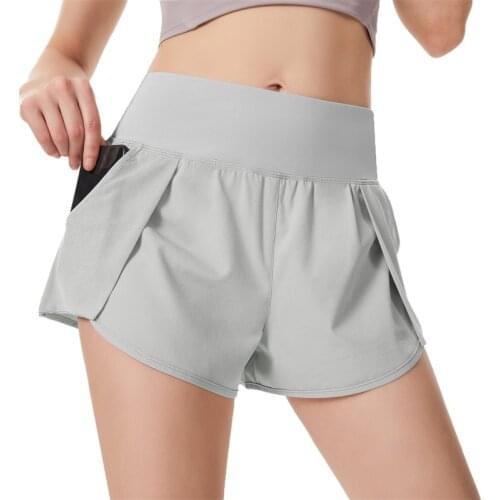 ICNGLKSND Women Yoga Lounge Shorts Active Running Workout Gym Shorts High Waist Hiking Travel Casual Shorts with Pockets 2021