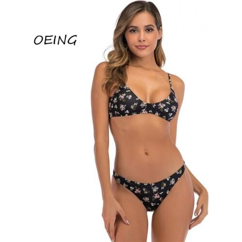 Bikini Set 2 Piece Sets Womens Sexy Swimsuit 2021 Floral Women Bathing Suits Swimming Suit for Women