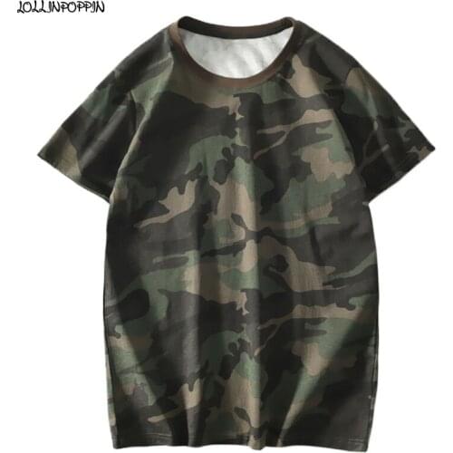 LOLLINPOPPIN Mens Camouflage T-Shirts