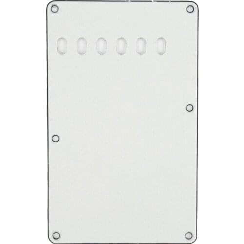 Musiclily Vintage Style Strat Tremolo Backplate for Fender USA/Mexican Made Standard Stratocaster, 3Ply Parchment