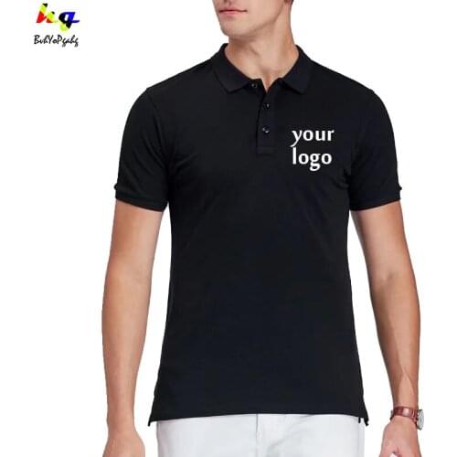 Mens Polo Short Sleeve Polo Shirt Customization/Printing Logo Picture Text Casual Fashion Mens and Womens Tops