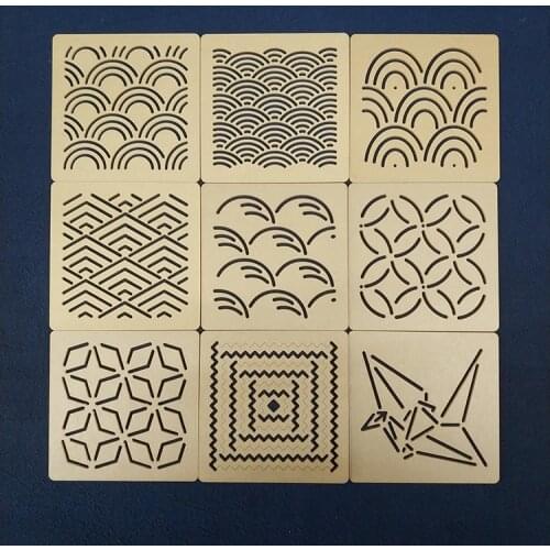 Embroidery kit patchwork Hand account sewing Drawing tools Quilting ruler Acrylic Sashiko design mould Template