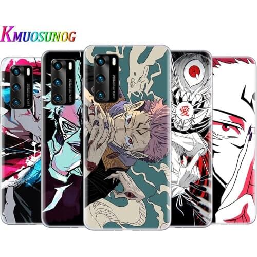 Transparent Cover Jujutsu Kaisen Satoru Gojo anime For Huawei P40 Lite E P30 P20 P10 P9 P8 Pro Plus Lite mini 2019 Phone Case
