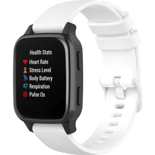 Wrist Strap For Garmin Venu Vivoactive 3 Silicone Band Replacement Watch Strap With Dustproof Plug For Garmin Vivoactive 4S 4