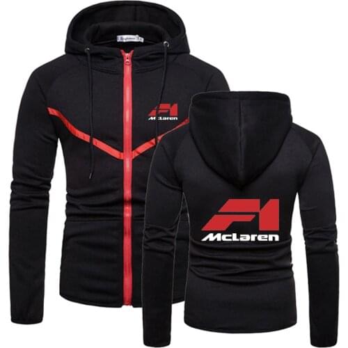 Unisex Mens McLaren Car Logo Hoodies Fitness Sweatshirts Zipper Quality Comfortable Wild Solid Color s Muscle Sportswear