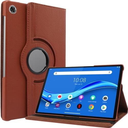 360 Rotating Case for Lenovo Tab M10 FHD Plus TB-X606F/X 10.3" Tablet Funda PU Leather Stand Cover for Lenovo Tab M10 Plus Case