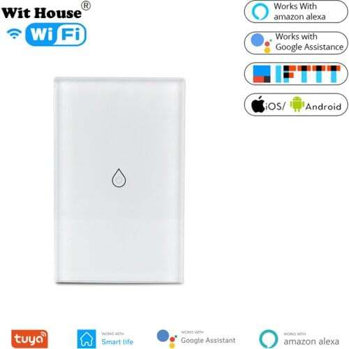 WiFi Smart Boiler Switch Water Heater Smart Life Tuya APP Remote Control Amazon Alexa Echo Google Home Voice Control Glass Panel