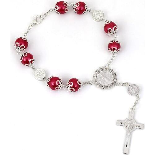 Jewelry 2020 Trend The Heart of Jesus Bracelet Crucifixion Statue Bracelet Christmas Present Catholic Gifts Virgin Mary