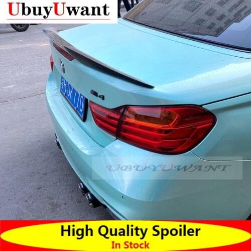 Fiber Rear Trunk Spoiler Car Tail Wing Decoration For BMW F33 420i 425i 428i M4 Style 2013 -2019