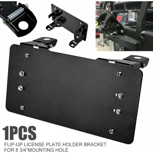 1pc Black Steel Winch Roller Guide Rope License Plate Frame Mount Bracket Holder For Winch Roller Fairlead