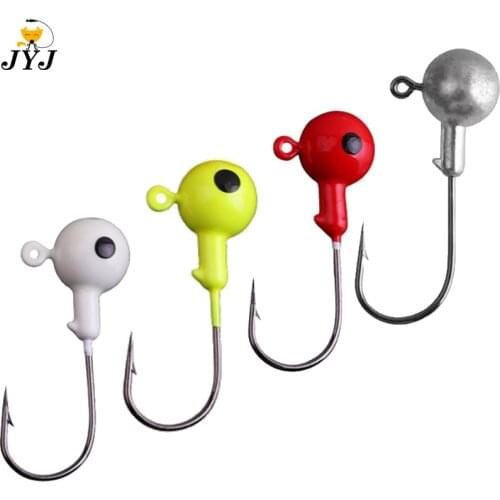 10pcs/lot New Jig Head Hook 3.5g 5g 7g 10g 12g 14g 18g Fishing Hook Lead Jig Lure Hard Baits Soft Worm Fishing Tackle