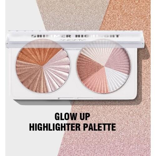 2/5 Colors Highlighter Powder Palette Natural Shimmer Face Body Contour Makeup Illuminator Lasting Highlight Cosmetics TSLM1
