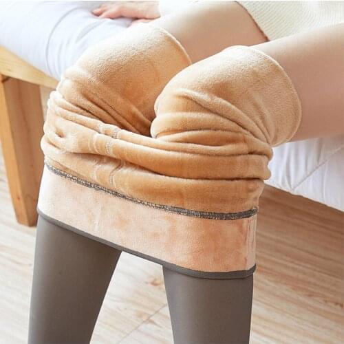 330g plus velvet thicken false skin winter pantyhose women tights sexy rajstopy collant femme sexy high waist panty autumn 580