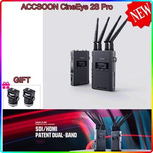 ACCSOON CineEye 2S Pro Wireless Transmitter Receiver SDIHDMI Dual Band 1200ft image Video Transmission for Android IOS Camera