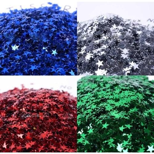 6mm five-pointed star beads wedding party decoration crystal mud filling material nail sequins clothing accessories materials