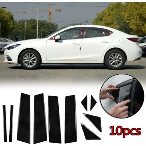 Cover Window Pillar Trims Posts For Mazda 3 Axela 2014-2017 Waterproof Decal Decor