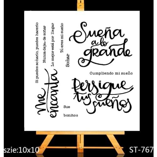 ZhuoAng the art of language Clear Stamps/Card Making Holiday decorations For scrapbooking Transparent stamps