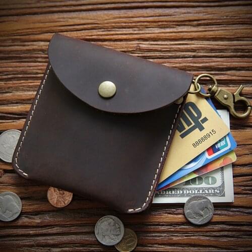 Card Holder Cowhide Business Card Holder Waist Card Wallet Desk Accessories Office Supplies Stationery Holder Photocard