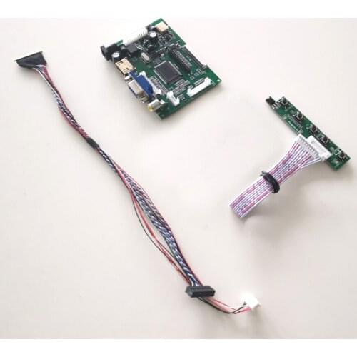 Fit LP140WH2 laptops screen LG 40-Pin 1366*768 VGA 2AV 14" WLED LVDS cable LCD display controller drive card DIY kit