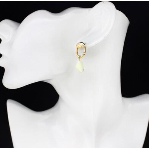 Natural irregular shell design fashion personality earrings temperament elegant female jewelry retro exquisite jewelry gift