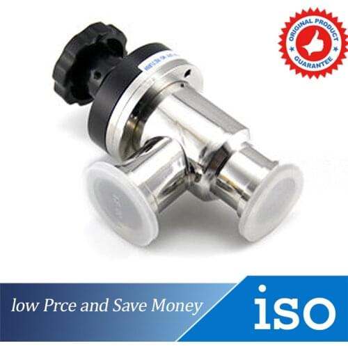 KF16 Hand Corrugated Pipe Shaft Seal Vacuum Valve