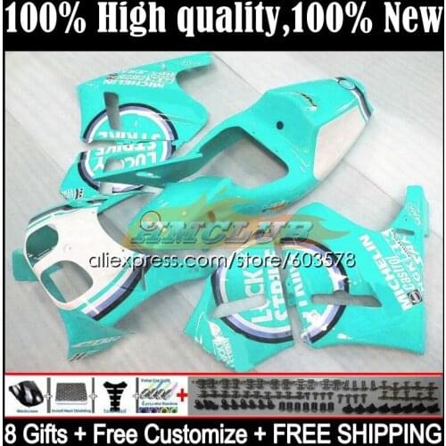 Body For HONDA RVF VFR 400 R RR CC NC35 94 95 96 97 98 36CL.167 VFR400 R V4 VFR400R 1994 1995 1996 1997 1998 Fairing Lucky Cyan