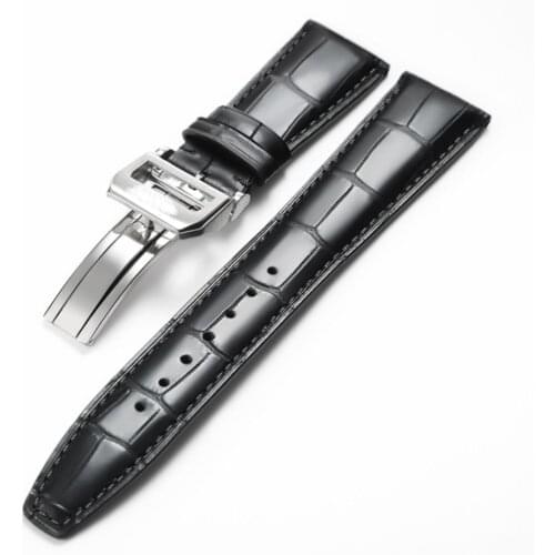 Leather strap mens suitable for IWC watch strap Portofino Portuguese chronograph seven-day chain pilot