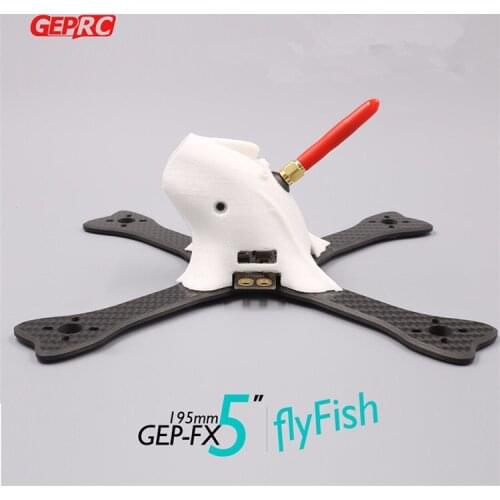 DIY FPV GEP RC 195mm GEP-FX5 FlyingFish FPV Mini Racing Quadcopter with PDB XT60 Plug 3D Printing Part And Low Windage