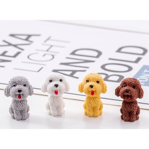 1 PCs cute Teddy dog eraser pencil eraser student stationery wholesale