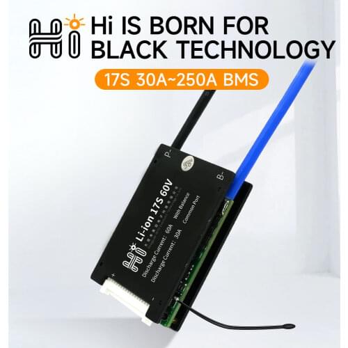 HEYO 3.6V 3.7V 60V NMC Li-ion lithium Battery Pack BMS 17S 30A 40A 60A 80A 100A 250A NMC Waterproof Balance E-Vehicle E-Bike BMS