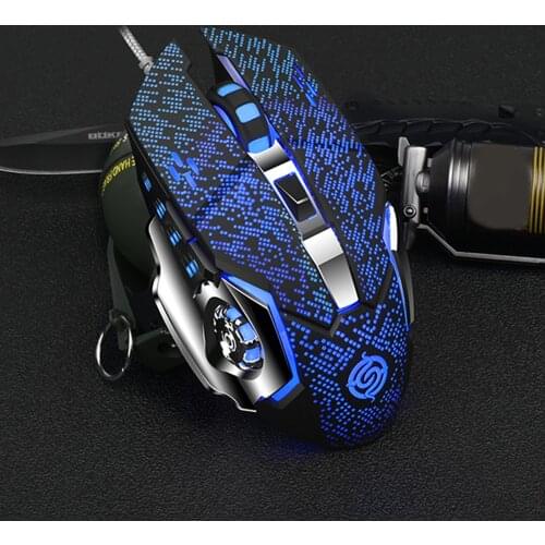 Programmable Wired Gaming Mouse Mice Optical Sensor RGB Lighting for Computer Desktop Laptop PC Notebook Universal 6 Buttons