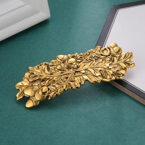 Myshape Exquisite Plant Branches Fruits Nuts Hair Clips for Women Zinc Alloy Headdress Hairpins Vintage Jewelry Hair Accessories