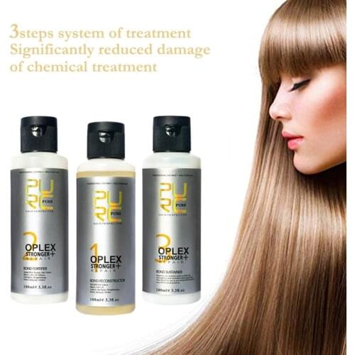 11.11PURC Oplex Set Provides Protection Before Hair Dying Effectively Preventing Dry Hair and Damaged Hair Problem Hair Care Set