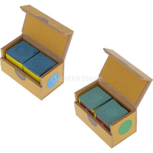 2 Cubes Pool Cue Tip Table Chalk Snooker Billiard Accessories