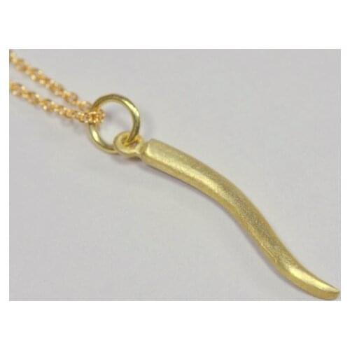 Newest Listing Jewelry Gold Horn Pendant necklace,Vintage Necklace