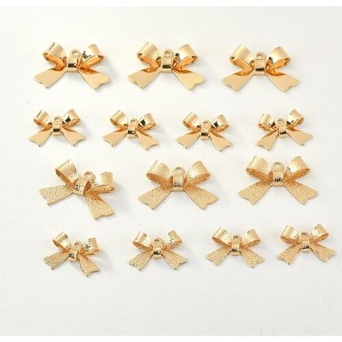 New 40pcs/lot handmade bow-knot shape copper/alloy for charms diy jewelry earrings/necklace/apparel pendant accessory