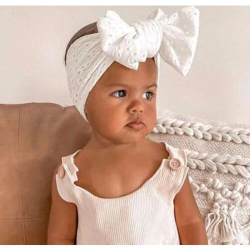 Big Bow Baby Girl Headband Soft Mesh Baby Turban Hedband Elastic Infant Newborn Baby Hair Accessories Toddler Kids Headwear
