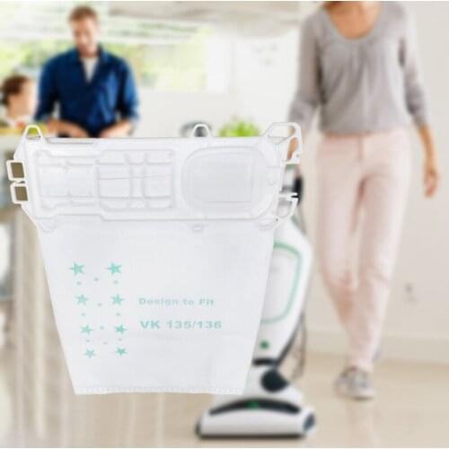 M2EE Vacuum Cleaner Dust Collector Bags Compatible with VORWERK VK135 VK136 Vacuum Cleaner Parts Accessories