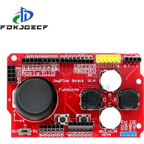 Joystick Shield for Arduino Expansion Board Analog Keyboard and Mouse Function Joystick Shield V1.2