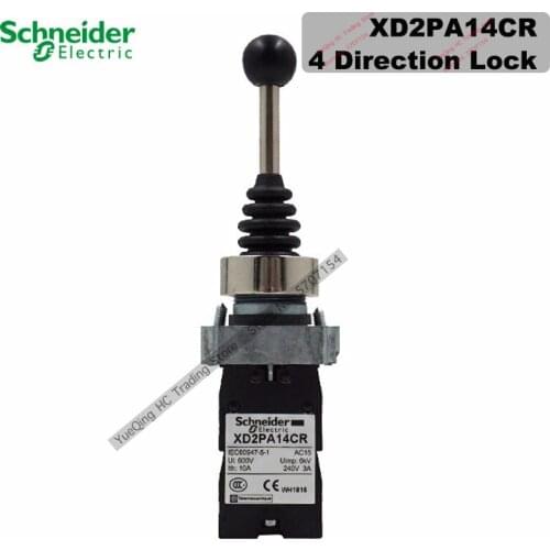Schneider Electric XD2PA14CR main switch 22mm cross rocker switch XD2-PA14CR main controller four-way lock brand new original