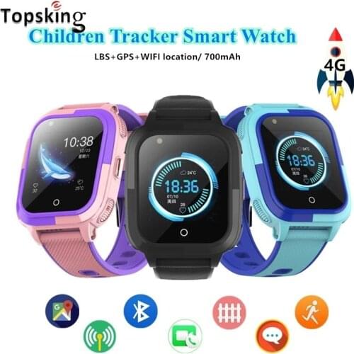 4G Smart Remote Camera GPS WI-FI Child Student kids Smartwatch SOS Video Call Monitor Tracker Location Android Phone Watch IP67