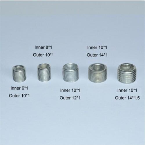 Full Tooth Connecting Nut M6 M8 M10 M12 M14 Internal/External Thread Teeth Conversion Screw Lighting Accessories