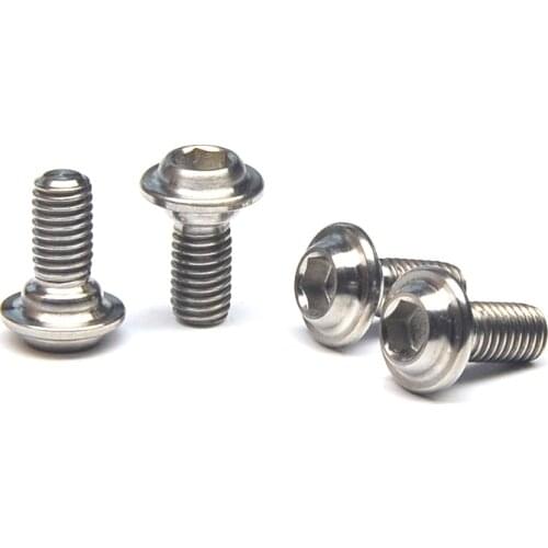 Tiremet 4PCS/Lot Gr5 Titanium Bolts M5x11mm Clamp Screw for Road Bike C Brake Shoes C Clamp Brake Pad