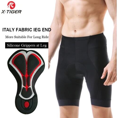 X-TIGER Pro MTB Cycling Shorts With 5cm Italy Grippers Lightweight Short Pant High-Density 5D GEL Pad For Long Time Ride
